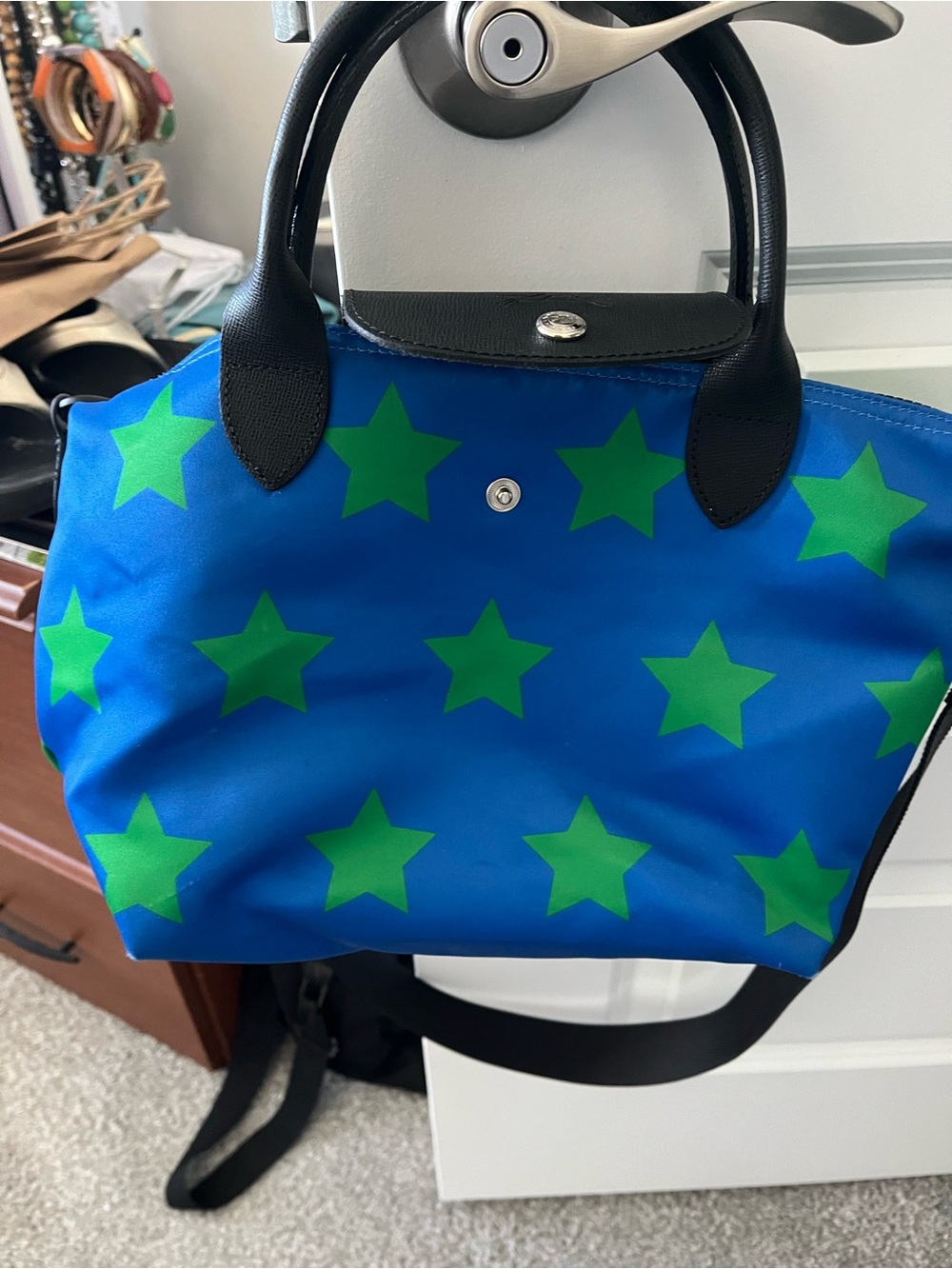 Longchamp Le Pliage Casaque Stars Tote/Crossbody - Picture 2 of 8